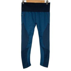 Crooked Beaches ladies blue black leggings size Large made in California USA